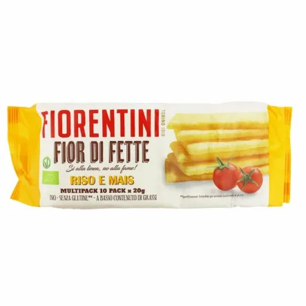 Pieczywo Chrupkie Ryżowo - Kukurydziane Bezglutenowe Bio 200 g - Fiorentini