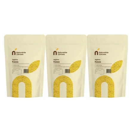 3 x Kasza Jaglana Polska 1 kg - Naturalnie Zdrowe