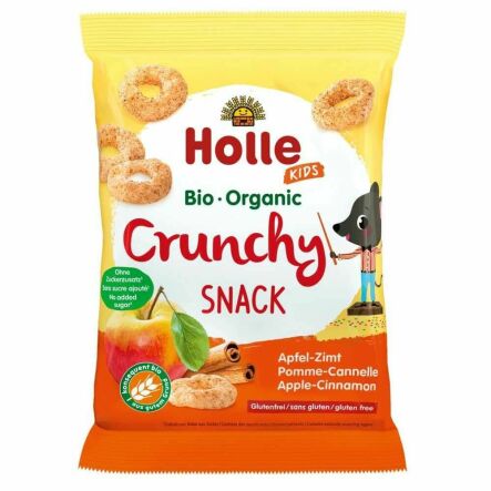 Chrupiące Krążki Jabłko Cynamon Bezglutenowe Bio 25 g  - Holle - Przecena Krótka Data Minimalnej Trwałości