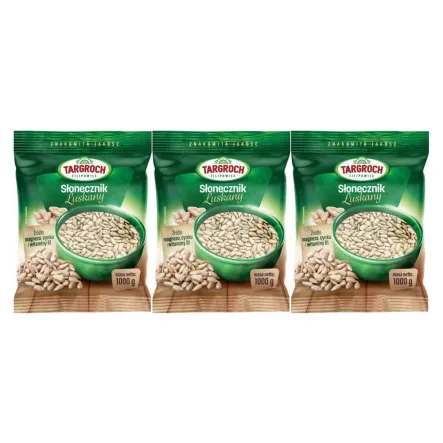 Zestaw 3 x Słonecznik Łuszczony 1 kg Targroch 