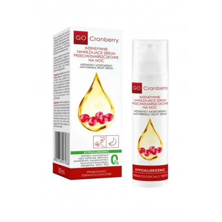 Intensywnie Nawilżające Serum Przeciwzmarszczkowe na noc 30 ml- NOVA