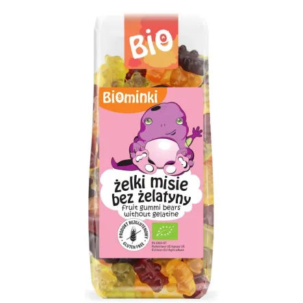 Żelki (Misie) Bez Żelatyny Bio 100 g - Biominki