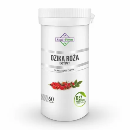 Dzika Róża Ekstrakt 500 mg 60 Kapsułek - Soul Farm
