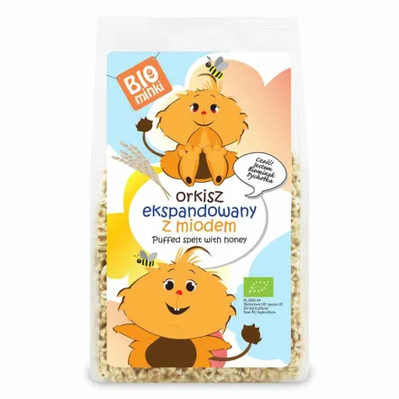 Orkisz Ekspandowany z Miodem Bio 210 G - Biominki