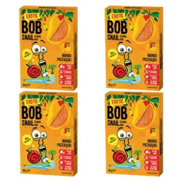 4 x Przekąska Mango Bez Dodatku Cukru 60 g Bob Snail