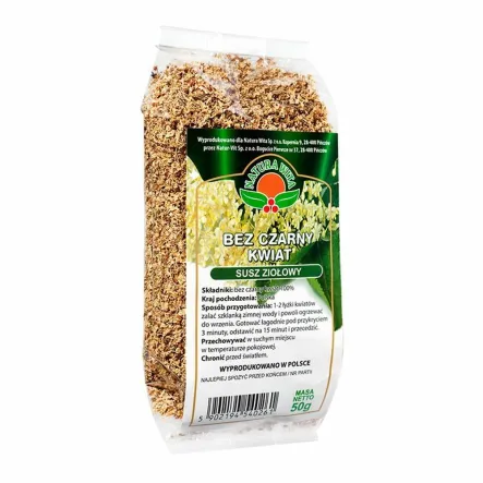 Bez Czarny Kwiat - Susz Ziołowy 50 g - Natura Wita