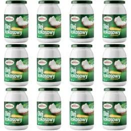 12 x Olej Kokosowy Rafinowany Bezzapachowy 900 ml - Targroch