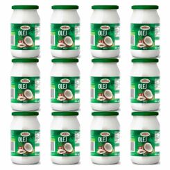 12 x Olej Kokosowy Rafinowany 900 ml Bezzapachowy - Targroch