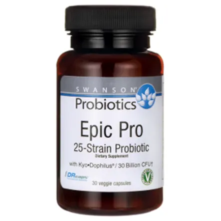 SWANSON Epic Pro 25- Strain Probiotic 30 wegetariańskich kapsułek DR Probiotyk