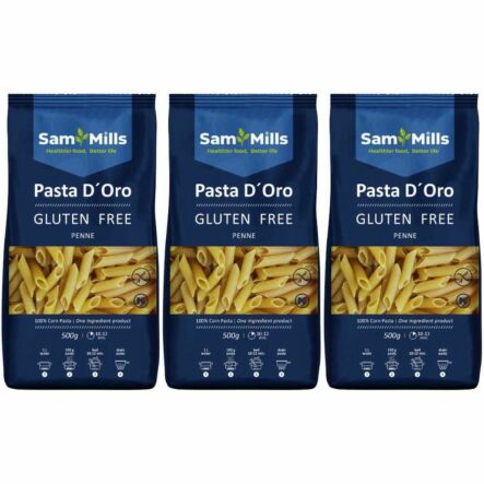3 x Makaron Bezglutenowy RURKA SKOŚNA 500 g - SamMills