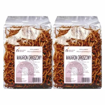 2 x Makaron Orkiszowy Pełnoziarnisty Krajanka 400 g - Naturalnie Zdrowe