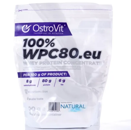 WPC80.eu Standard Natural Pure 900 g 78% Białko OstroVit 