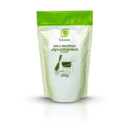 Sproszkowany Sok Z Młodego Jęczmienia 100g Intenson