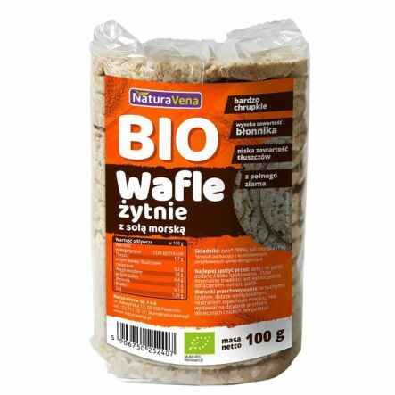 Wafle Żytnie z Solą Morską Bio 100 g - NaturAvena