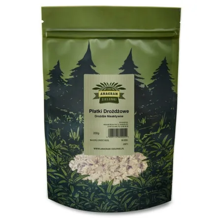 Płatki Drożdżowe Nieaktywne 200 g Anagram - Drożdże Suszone Nieaktywne