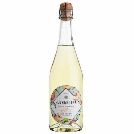 Szampan Bezalkoholowy Bio Florentina Bellini bez Siarczynów, Bezsiarkowy, Wino Bezalkoholowe Musujące Gazowane Virgin Sparkling Spiritz 0% 0,75 l