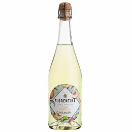 Szampan Bezalkoholowy Bio Florentina Bellini bez Siarczynów, Bezsiarkowy, Wino Bezalkoholowe Musujące Gazowane Virgin Sparkling Spiritz 0% 0,75 l