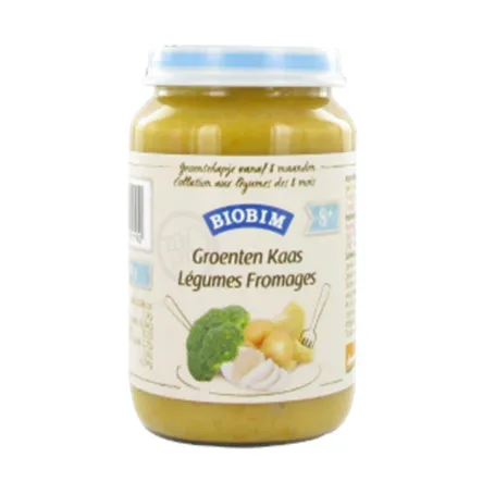 Danie Dla Niemowląt Warzywa Z Serem Powyżej 8 miesiąca Bio 200g-Biobim