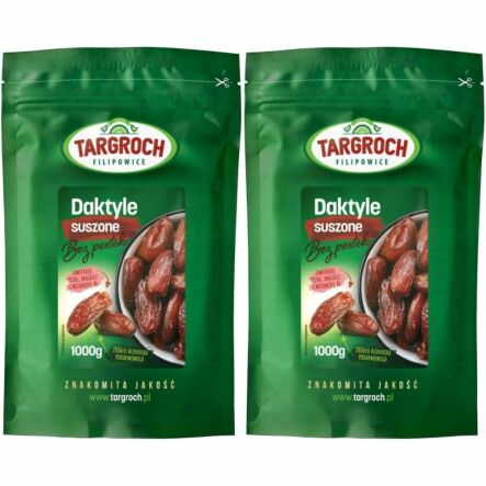 Zestaw 2 x Daktyle Suszone Bez Pestek 1 kg - Targroch