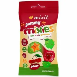 Mixies Naturalne Żelki JABŁKO, CZEREŚNIA Bez Dodatku Cukru 35 g - Mixit