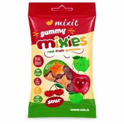 Mixies Naturalne Żelki JABŁKO, CZEREŚNIA Bez Dodatku Cukru 35 g - Mixit