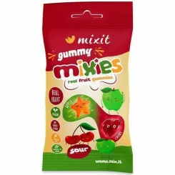Mixies Naturalne Żelki JABŁKO, CZEREŚNIA Bez Dodatku Cukru 35 g - Mixit
