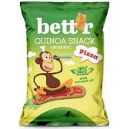Chrupki z Quinoa o Smaku Pizzy Bez Glutenu Bio 50 g BettrSnacks Przecena Krótka Data Minimalnej Trwałości