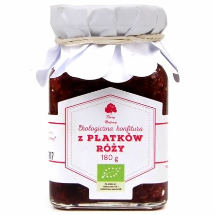 Konfitura z Płatków Róży Eko 180 g - Dary Natury