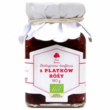 Konfitura z Płatków Róży Eko 180 g - Dary Natury