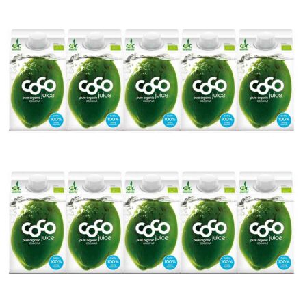 10 x Woda Kokosowa Naturalna Bio 500 ml - Dr Martins