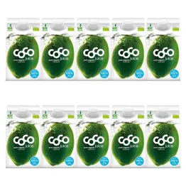 10 x Woda Kokosowa Naturalna Bio 500 ml - Dr Martins