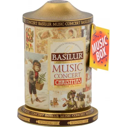 Herbata Czarna z Dodatkami Music Concert Christmas PUSZKA Z POZYTYWKĄ 100 g - BASILUR