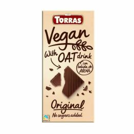Czekolada Wegańska z Ekstraktem Owsianym Bez Dodatku Cukru 100 g - Torras