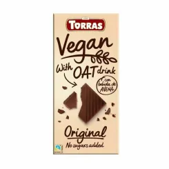 Czekolada Wegańska z Ekstraktem Owsianym Bez Dodatku Cukru 100 g - Torras