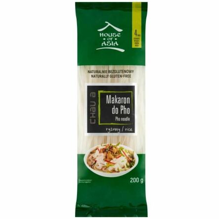 Makaron Ryżowy do Zupy Pho 4 mm 200 g - House of Asia