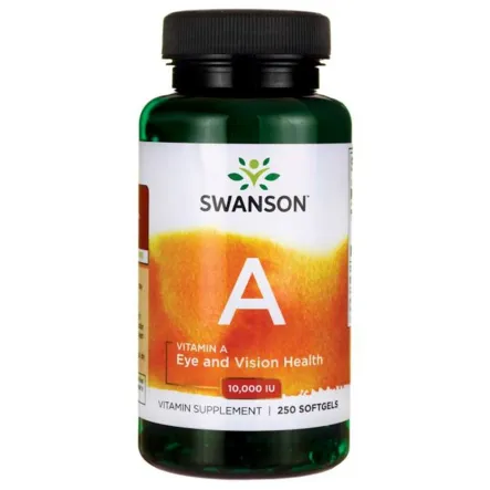 Witamina A 10.000 IU 250 Kapsułek - Swanson
