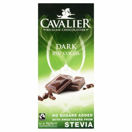 Belgijska Czekolada Deserowa Bez Dodatku Cukru 85 g Cavalier