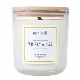 Świeca Sojowa Zapachowa Whisky and  Jazz 210 ml - Your Candle