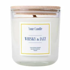 Świeca Sojowa Zapachowa Whisky & Jazz 210 ml - Your Candle