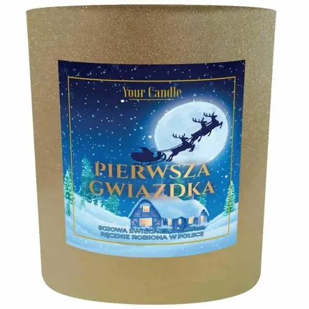 Świeca Sojowa Zapachowa w Szkle PIERWSZA GWIAZDKA 180 ml - Your Candle