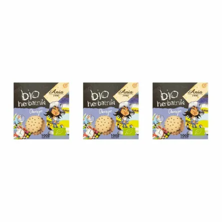 3 x Herbatniki Okrągłe Bio 100 g Bio Ania