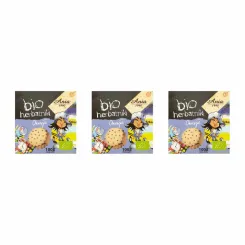 3 x Herbatniki Okrągłe Bio 100 g Bio Ania