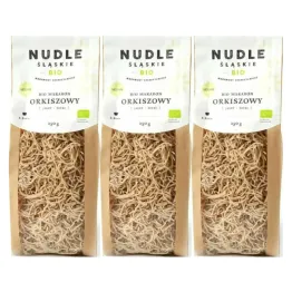 3 x Makaron Orkiszowy Jasny Nitki BIO 250 g - Nudle Śląskie