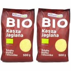 Kasza Jaglana Bio 1 kg (2 x 500 g) - NaturAvena z datą 31.01.2024