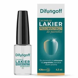 Difungoff Leczniczy Lakier Przeciwgrzybiczy do Paznokci 4,5 ml - ICB Pharma