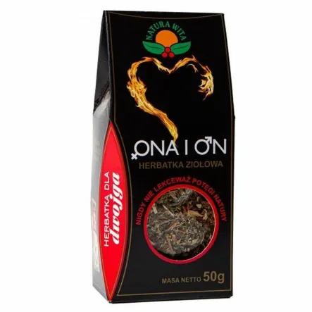 Herbatka Ziołowa Ona i On 50 g - Natura Wita - Przecena Krótka Data Minimalnej Trwałości