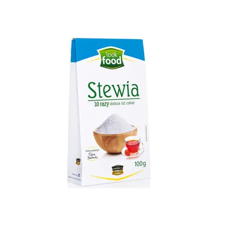 Stewia 10 x Słodsza od Cukru 100 g Look Food