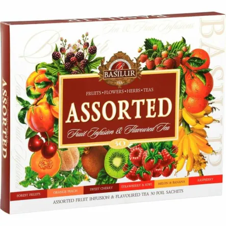 Mieszanka Herbat Owocowych Assorted Fruit Infusion 53 g (30 Saszetek) - BASILUR