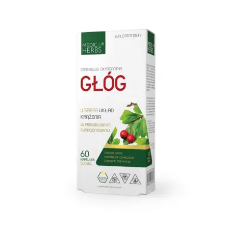 Głóg 60 Kapsułek - Medica Herbs