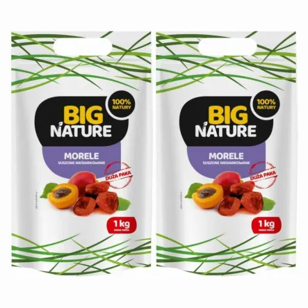 Zestaw 2 x Morele Suszone Niesiarkowane 1 kg - Big Nature